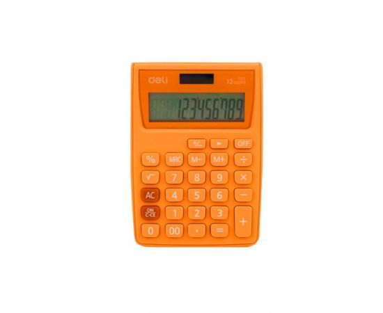 Αριθμομηχανή Deli 12 Ψηφίων 1238 Πορτοκαλί Deli | Αριθμομηχανές στο MarkCenter