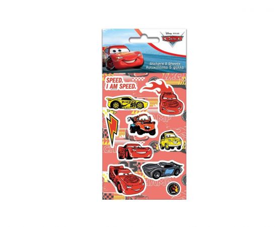 Αυτοκόλλητα 5 Φύλλων Cars Διακάκης | Διάφορα Είδη στο MarkCenter