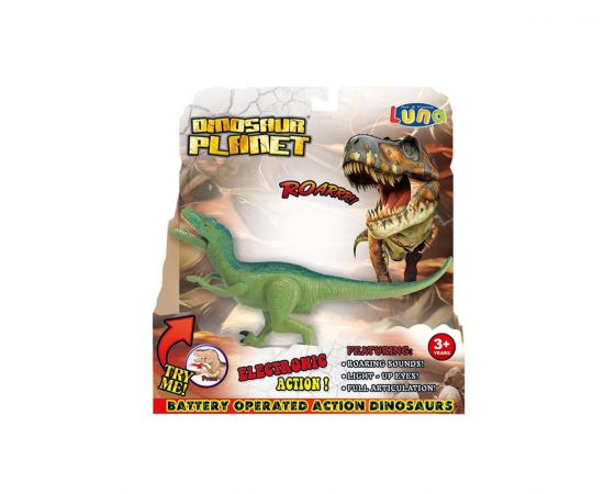 Δεινόσαυρος Luna Toys Βελοσιράπτορας με Φως και Ήχο Luna | Παιχνίδια για Αγόρια στο MarkCenter