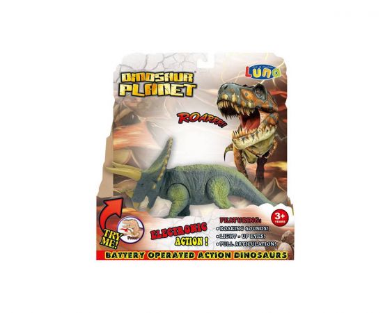 Δεινόσαυρος Luna Toys Τρικεράτοπας με Φως και Ήχο Luna | Παιχνίδια για Αγόρια στο MarkCenter