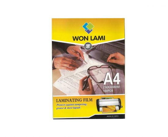 Ζελατίνες Πλαστικοποίησης Α4 100 Microns (216×303mm) Won Lami OEM | Μηχανές Γραφείου  στο MarkCenter