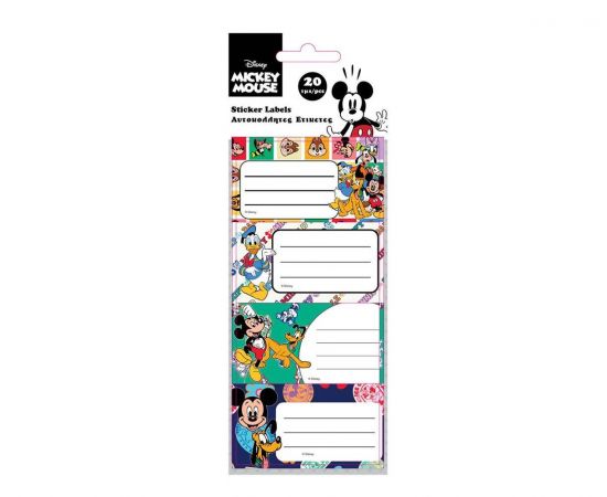 Ετικέτες Αυτοκόλλητες 20τμχ 5φ Mickey Mouse Διακάκης | Διάφορα Είδη στο MarkCenter
