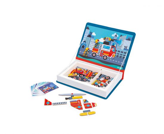 Μαγνητικό Βιβλίο Janod Magneti'Book Πυροσβέστες Janod | Παιχνίδια για Αγόρια στο MarkCenter