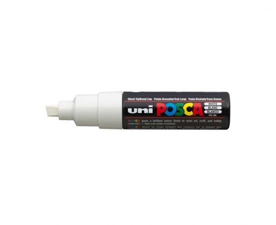 Μαρκαδόρος Χοντρός UNI Posca PC-8K Λευκό Uni-ball | Γραφική Ύλη στο MarkCenter