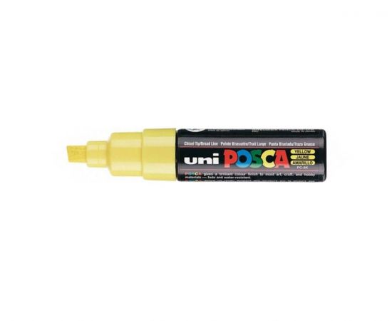 Μαρκαδόρος Χοντρός UNI Posca PC-8K Κίτρινο Uni-ball | Γραφική Ύλη στο MarkCenter