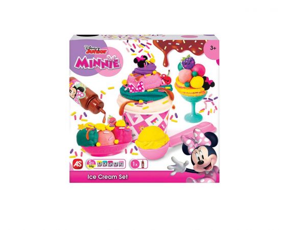 Σετ Πλαστελίνες Disney Minnie Φτιάχνω Παγωτό Με Σιρόπι Και Sprinkles Με 5 Βαζάκια 250γρ AS Company | Παιχνίδια για Κορίτσια στο MarkCenter