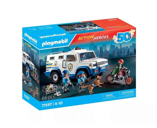 Playmobil Action Heroes Όχημα Χρηματοαποστολής | 71597 Playmobil | Playmobil στο MarkCenter
