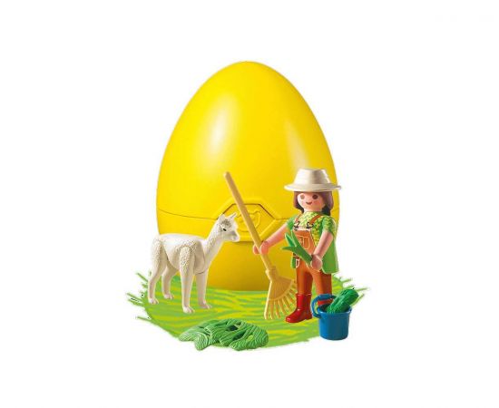 Playmobil Φύλακας Ζωολογικού Κήπου με Αλπάκα | 4944 Playmobil | Παιχνίδια για Αγόρια στο MarkCenter