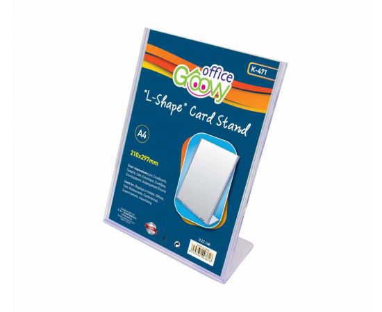 Ακρυλικό Σταντάκι Α4 L 1 Φύλλο K-471 Groovy | Είδη Παρουσίασης - Σεμινάρια  στο MarkCenter