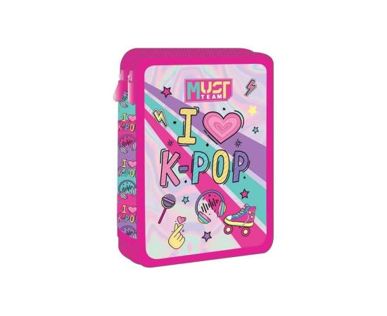 Κασετίνα Must Team Διπλή Γεμάτη I Love K-Pop Must Team | Σχολικές Τσάντες - Κασετίνες στο MarkCenter