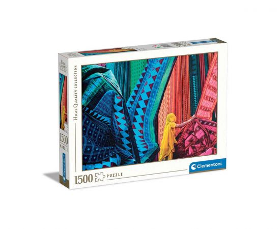 Παζλ 1500τεμ High Quality Collection Πολύχρωμα Κυματιστά Υφάσματα Clementoni | Πάζλ στο MarkCenter