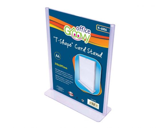 Ακρυλικό Σταντάκι Α4 T 1 Φύλλο K-6006 Groovy | Είδη Παρουσίασης - Σεμινάρια  στο MarkCenter