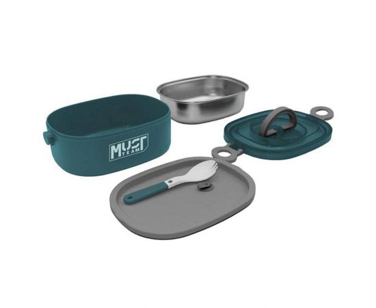 Ανοξείδωτο Δοχείο Φαγητού Must με Πιρούνι και Κουτάλι 1050Ml 3 Χρώματα Must Team | Παγουράκια - Δοχεία Φαγητού στο MarkCenter