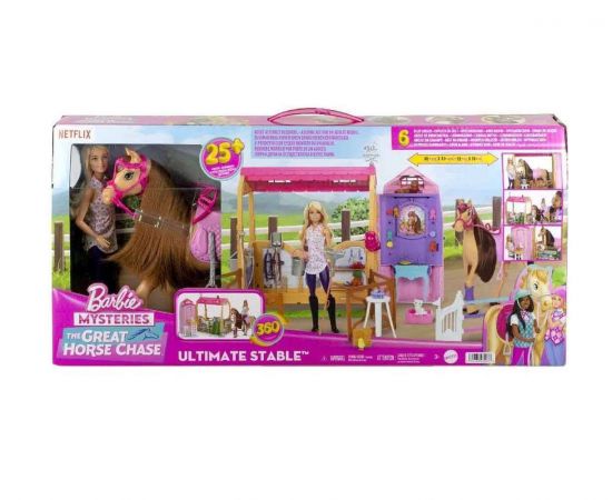 Barbie The Great Horse Chase Στάβλος | HXJ44 Mattel | Παιχνίδια για Κορίτσια στο MarkCenter