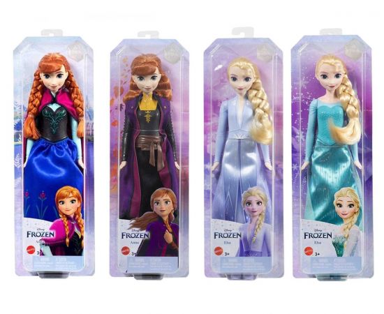 Κούκλα Frozen Έλσα και Άννα 4 Σχέδια Mattel | Παιχνίδια για Κορίτσια στο MarkCenter