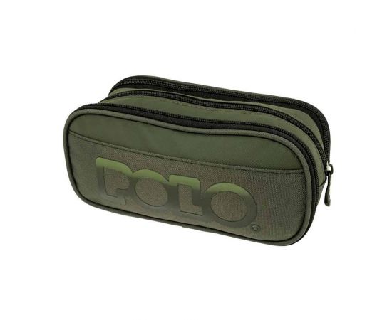 Κασετίνα Polo Τριπλή Cryptic Πράσινο Polo | Σχολικές Τσάντες - Κασετίνες στο MarkCenter