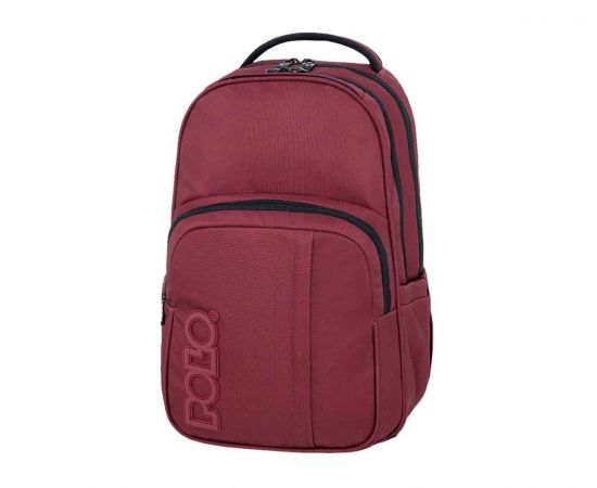 Τσάντα Πλάτης Laptop Polo Genius Μπορντό Polo | Σχολικές Τσάντες - Κασετίνες στο MarkCenter